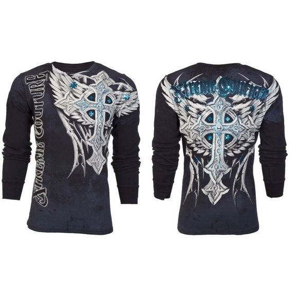 Affliction Other - Xtreme Couture by Affliction Men's Thermal Shirt Panther